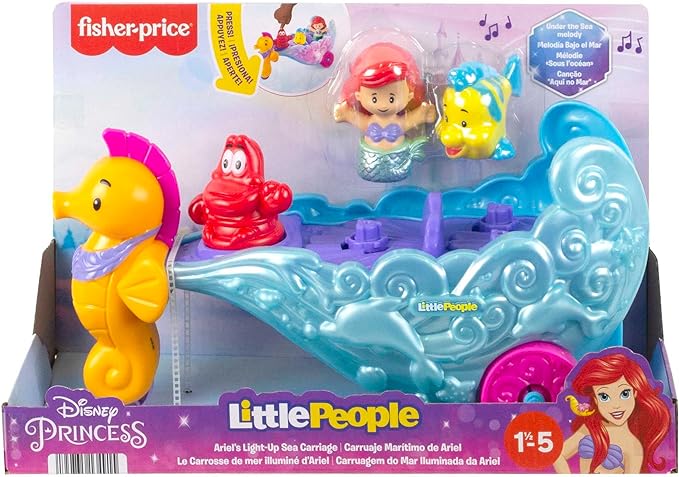 Little People® Disney Ariel Light-Up Sea Carriage
