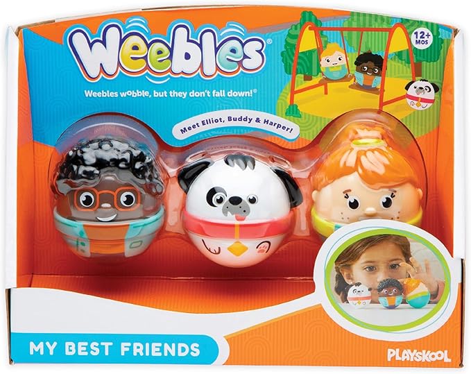 Playskool Weebles My Best Friends 3 pack