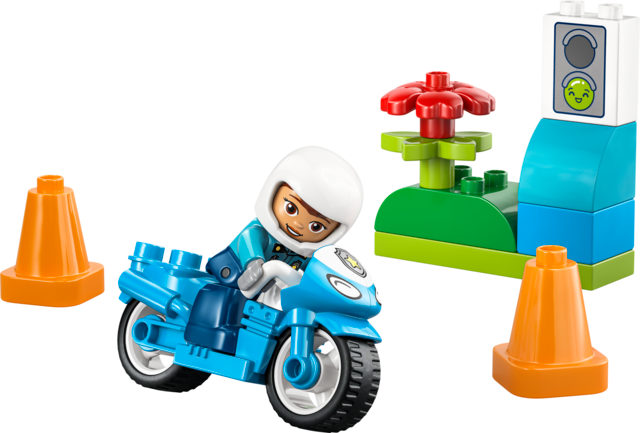 LEGO® DUPLO® Town Blue Police Motorcycle