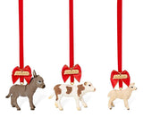 Farm Friends Holiday Ornaments 3 Pack