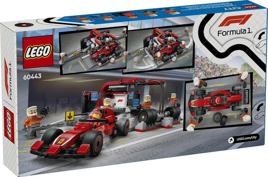 LEGO® City F1® Pit Stop & Pit Crew with Ferrari Car