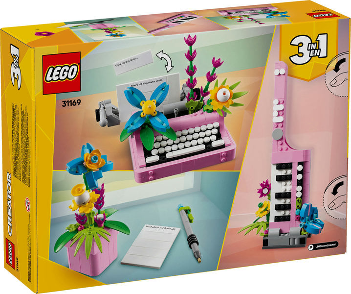 LEGO® Creator 3in1 Typewriter with Flowers