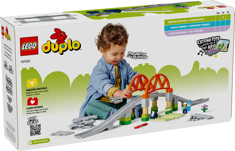 LEGO® DUPLO® Town Train Bridge and Tracks Expansion Set – Fun