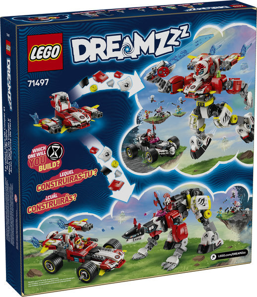 LEGO® DREAMZzz™ Cooper’s Tiger Mech &amp; Zero’s Hot Rod Car