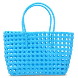 Small Blue Woven Tote