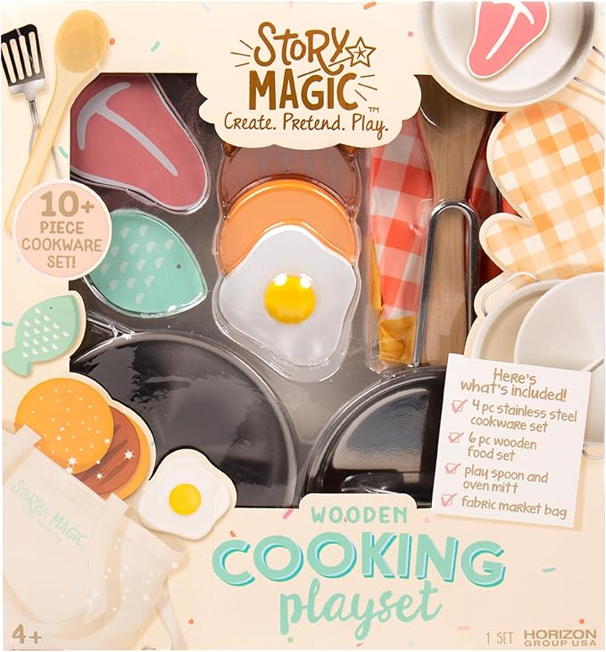 Story Magic Wooden Cooking Playset