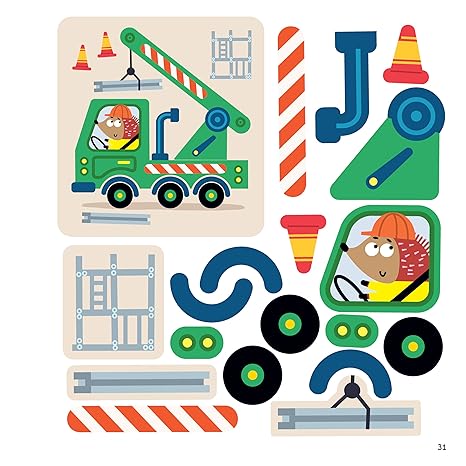 First Fun Sticker Painting Trucks and Tractors