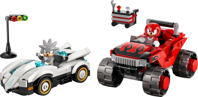 LEGO® Sonic the Hedgehog™ Silver's Car Vs. Knuckles' Monster Truck