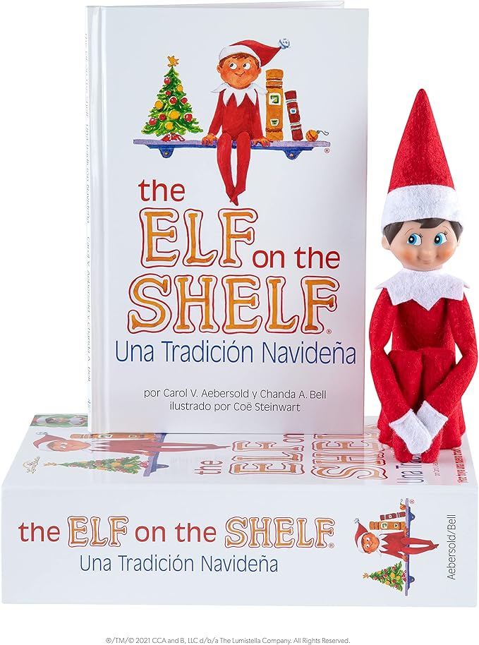 Elf On the Shelf: A Christmas Tradition (Boy Elf, Blue Eyes -- Spanish Book)