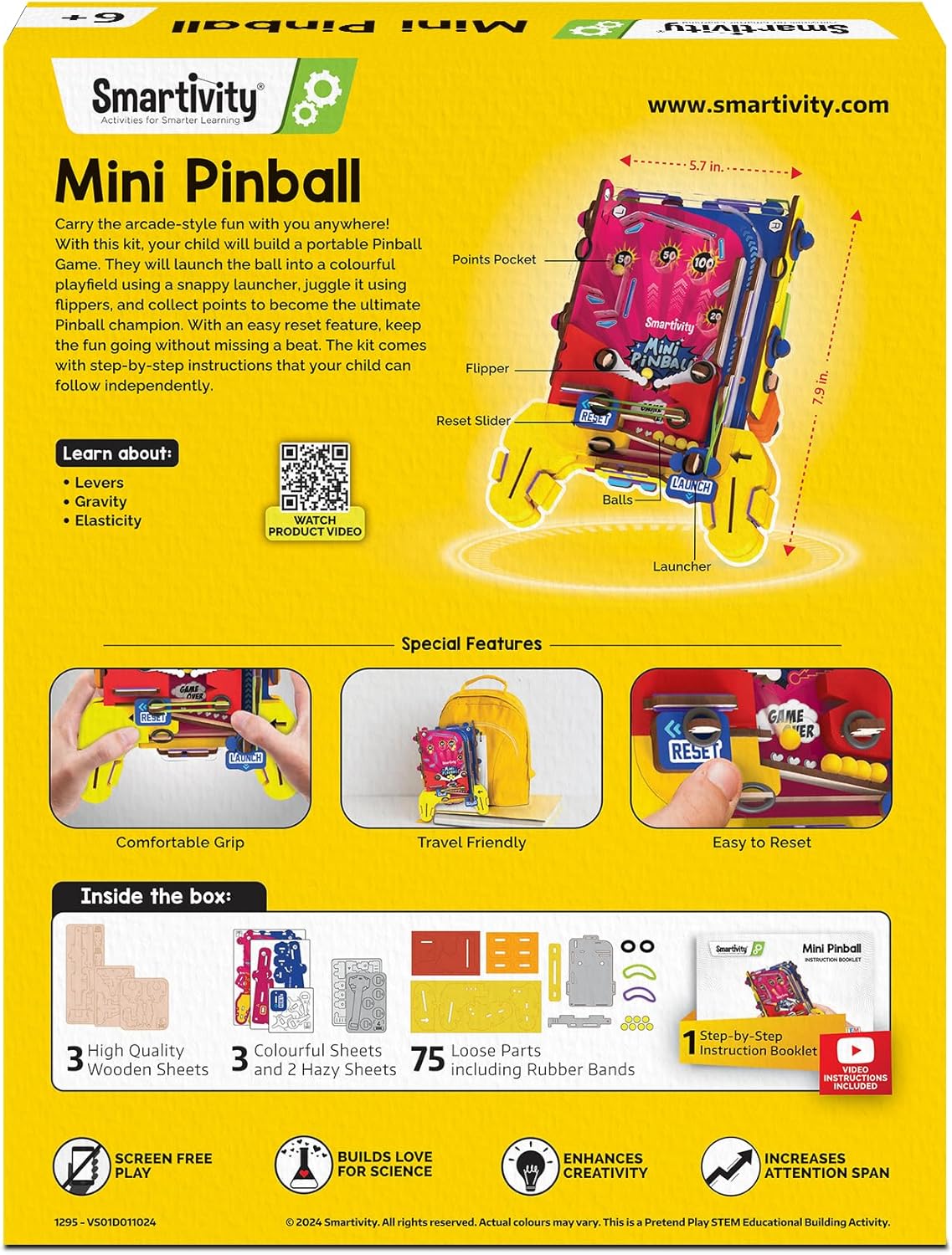 Mini Pinball STEM Building Kit