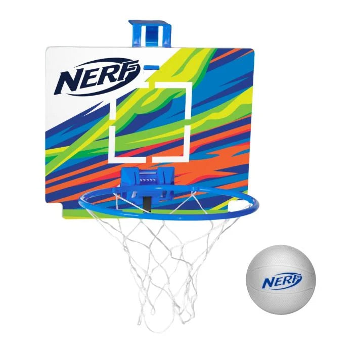 NERF Nerfoop Mini Over the Door Basketball Hoop Set