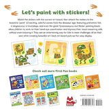 First Fun Sticker Painting Dinosaurs