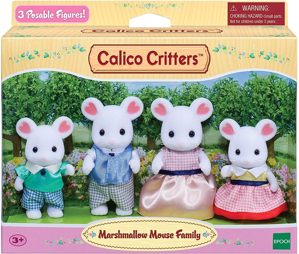 Calico Critters Marshmallow Mouse Family