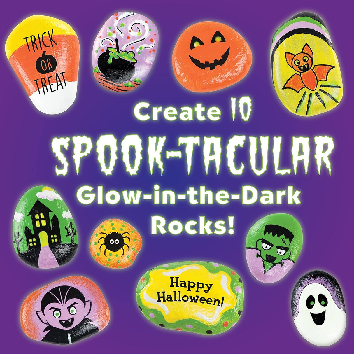 Halloween Hide And Seek Rock Painting