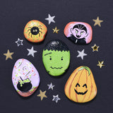 Halloween Hide And Seek Rock Painting