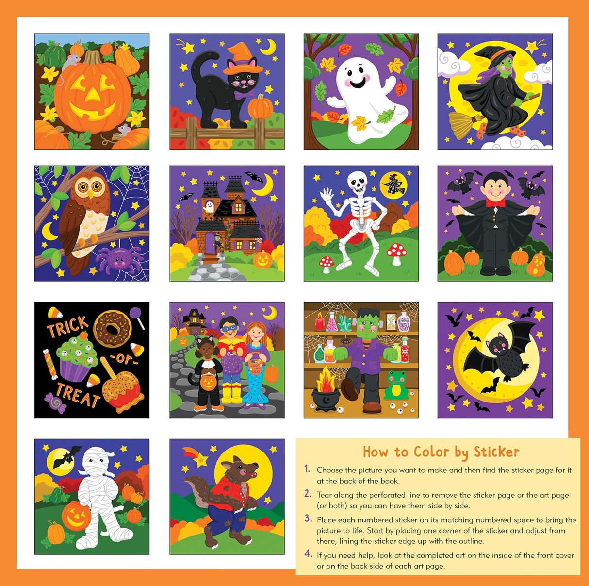 My First Color-By-Sticker Halloween