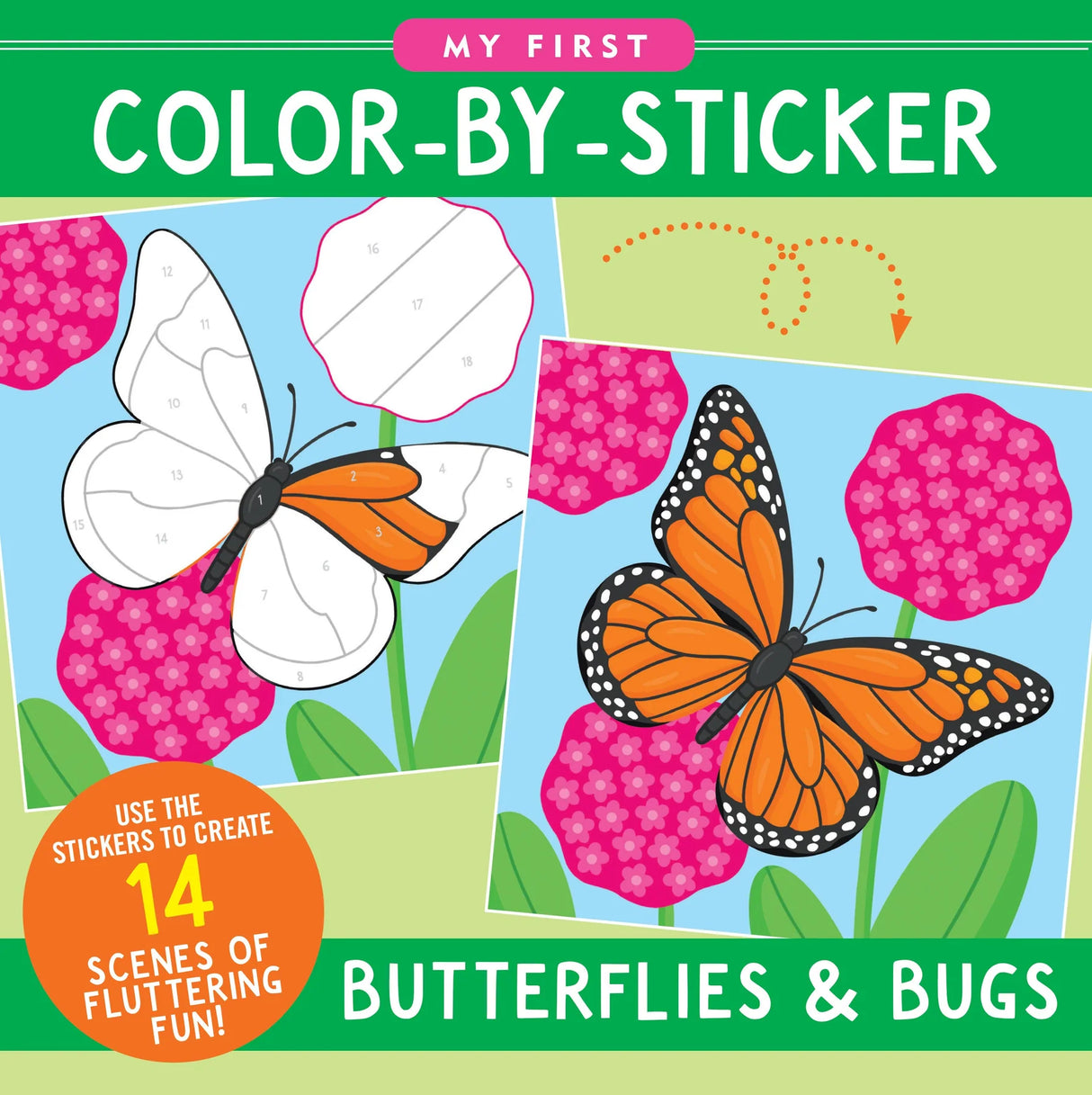 My First Color-By-Sticker Butterflies & Bugs