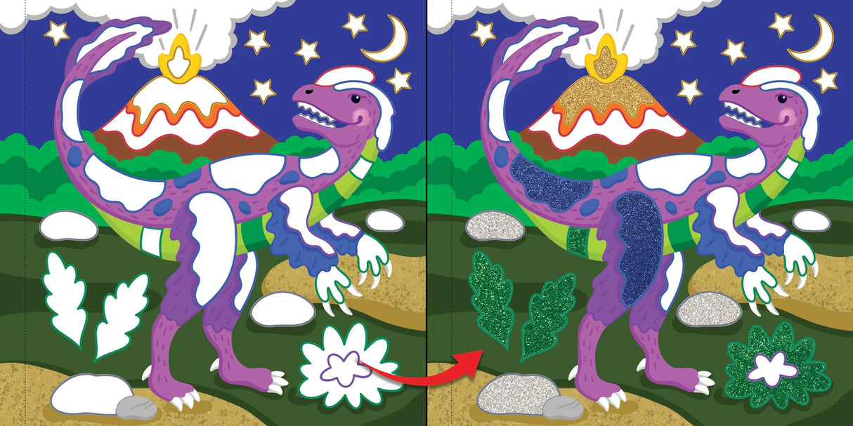 Color-By-Foil Dinosaurs