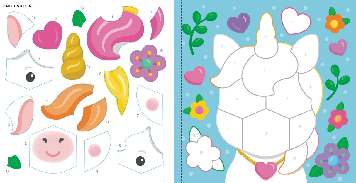My First Color-By-Sticker Baby Unicorn Sparkles