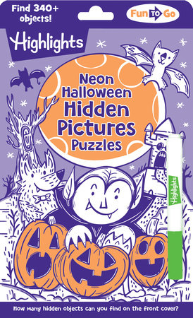Neon Halloween Hidden Pictures