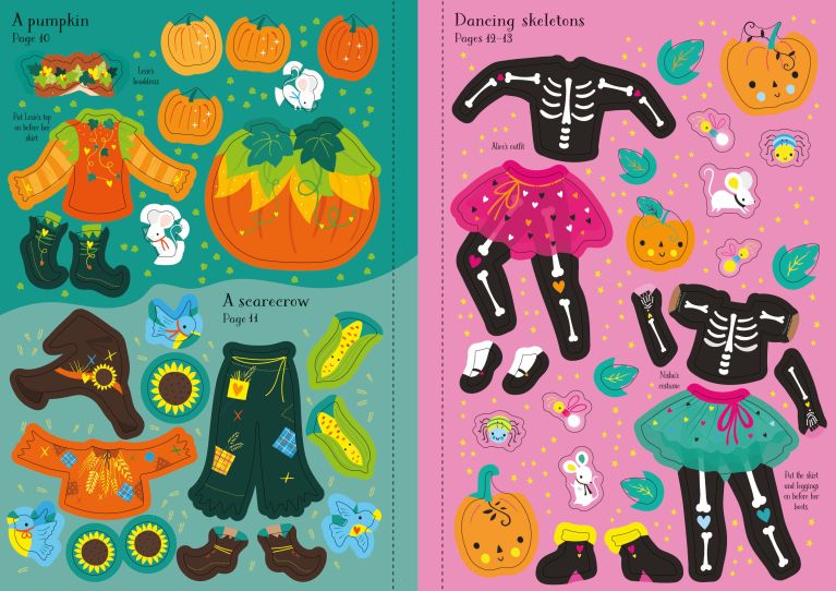 Halloween Little Sticker Dolly Dressing