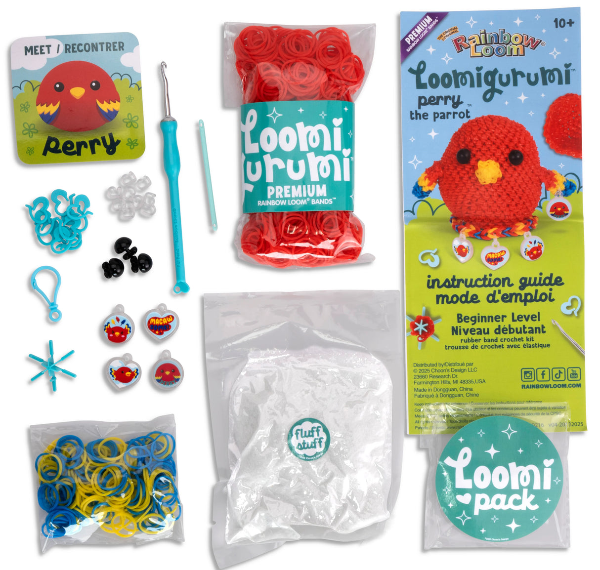 Parrot Loomigurumi Kit