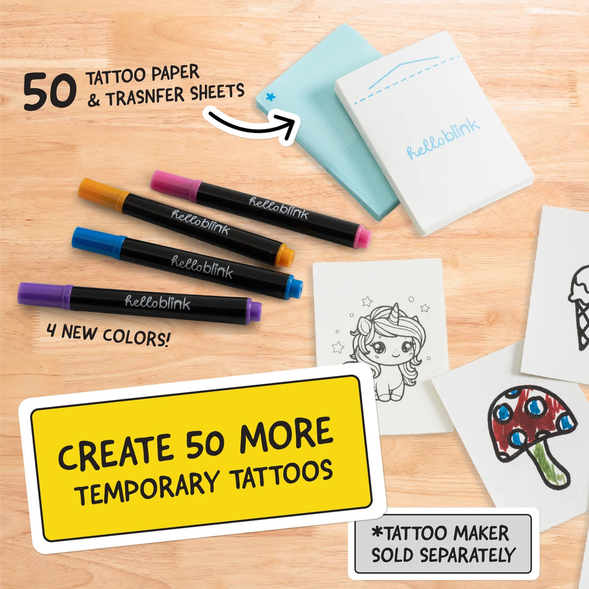 Tattoo Refill Pack Hello Blink
