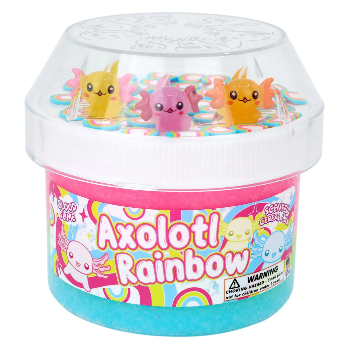 Axolotl Rainbow Dope Slime