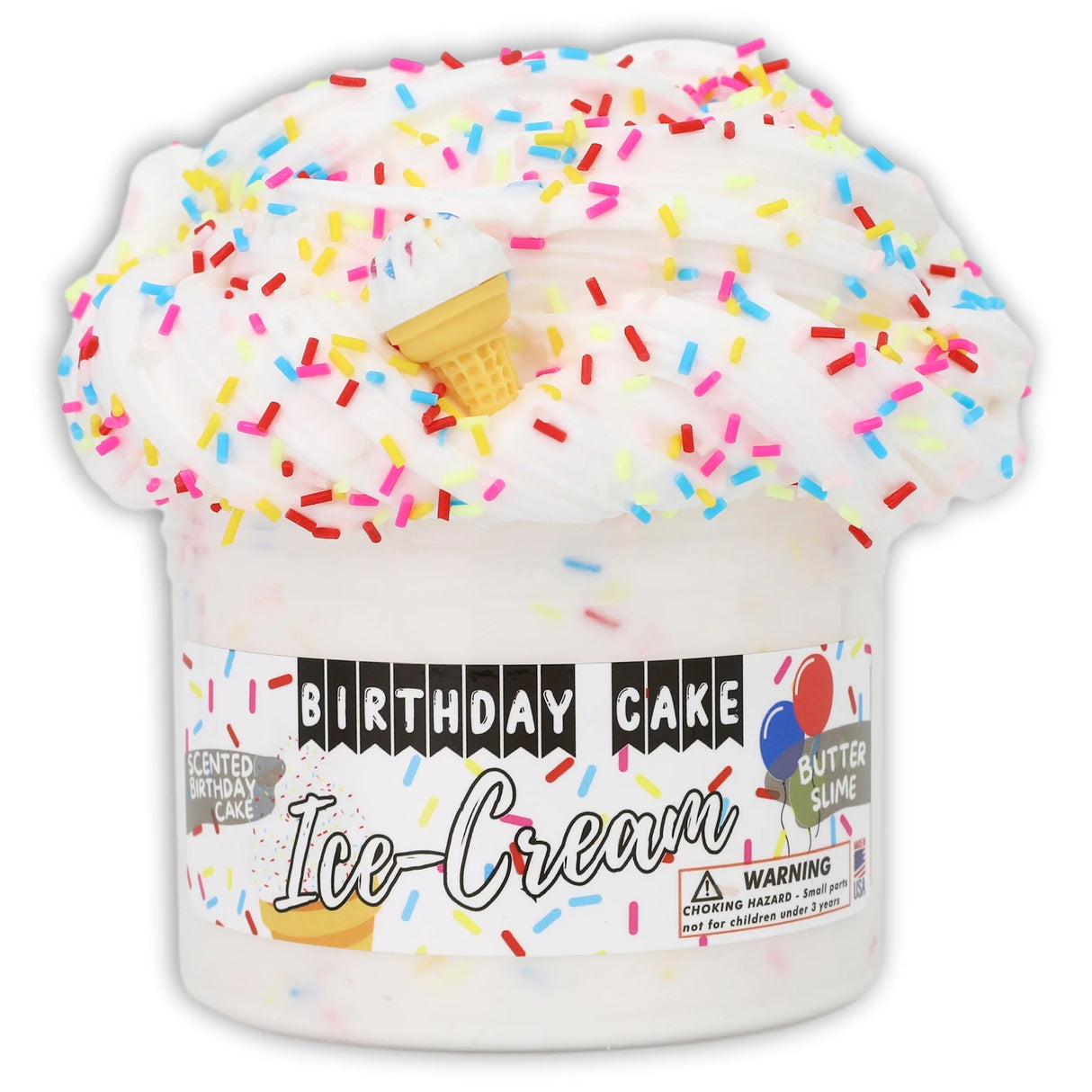 Birthday Cake Ice Cream Dope Slime