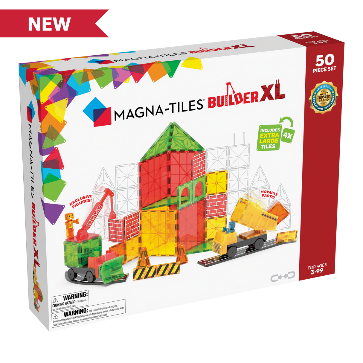 Magna-Tiles® Builder XL 50 piece set