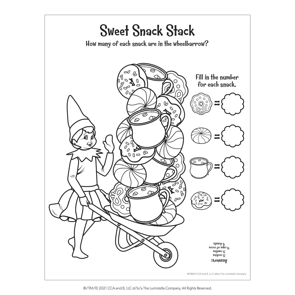 Elf on the Shelf Santa's North Pole Friends Activity Book