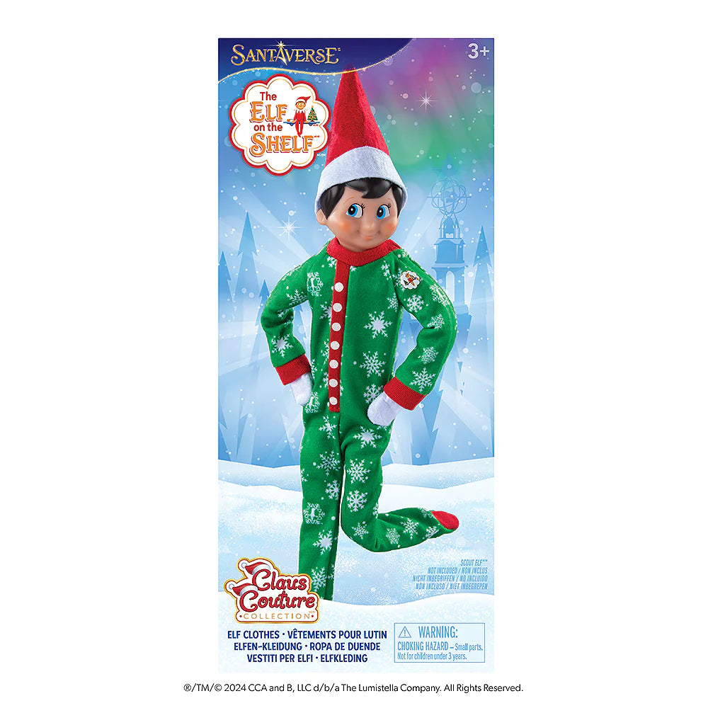 Elf On the Shelf Claus Couture Snowflake Snuggle PJs