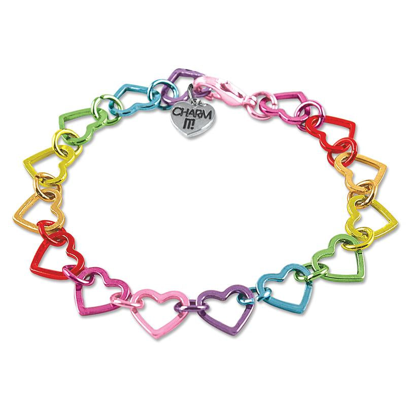 Bracelet - Rainbow Heart Link