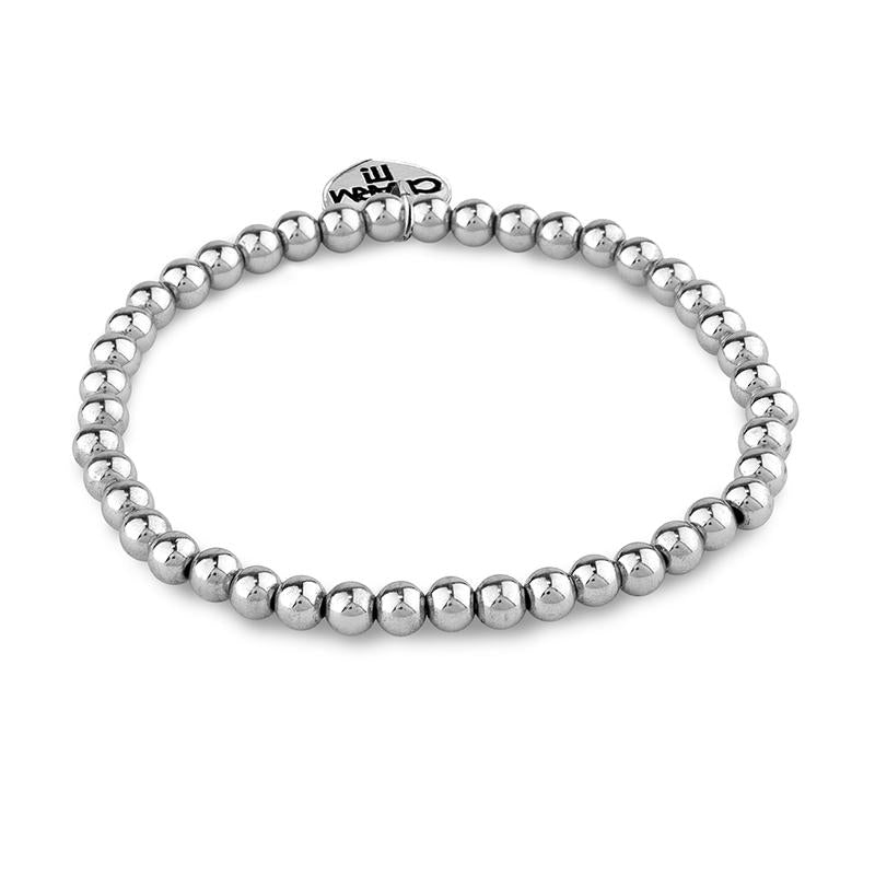 Bracelet - 4mm Silver Bead