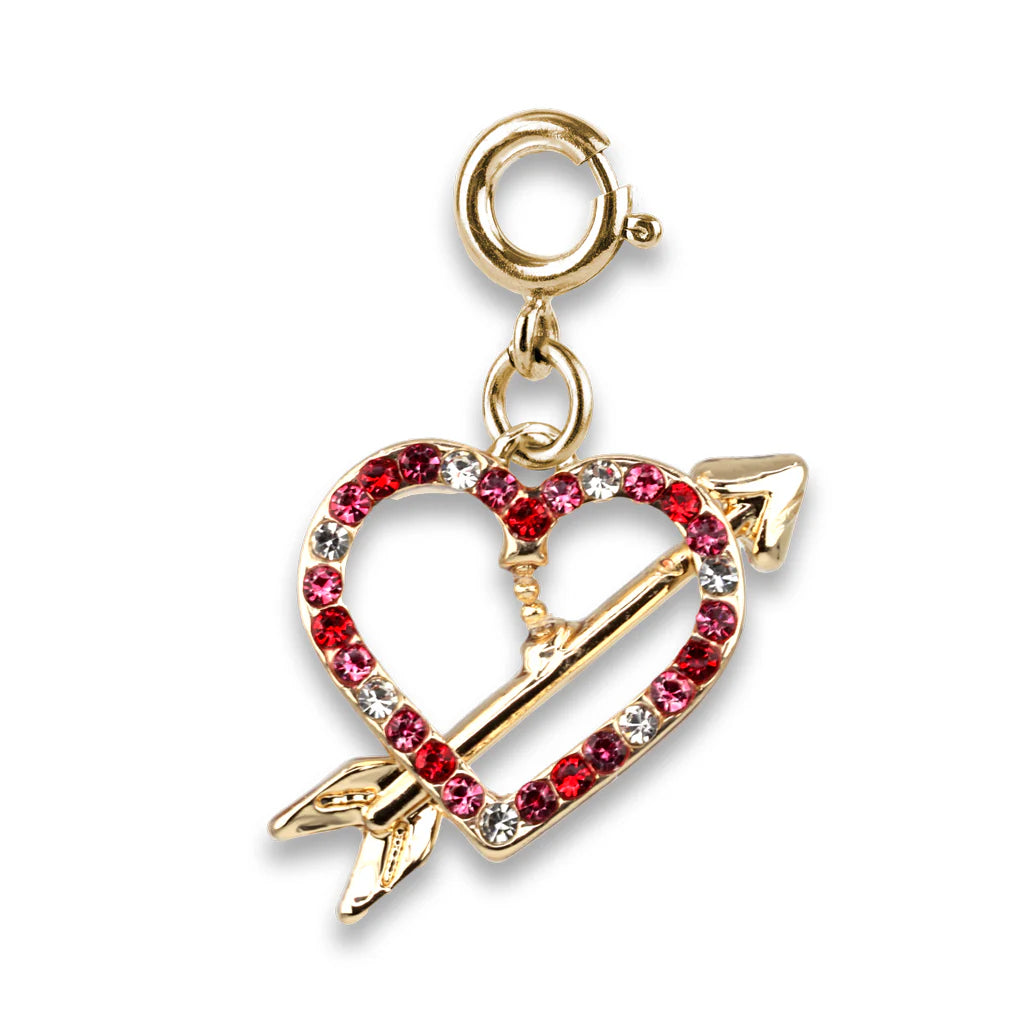 Gold Heart & Arrow Charm