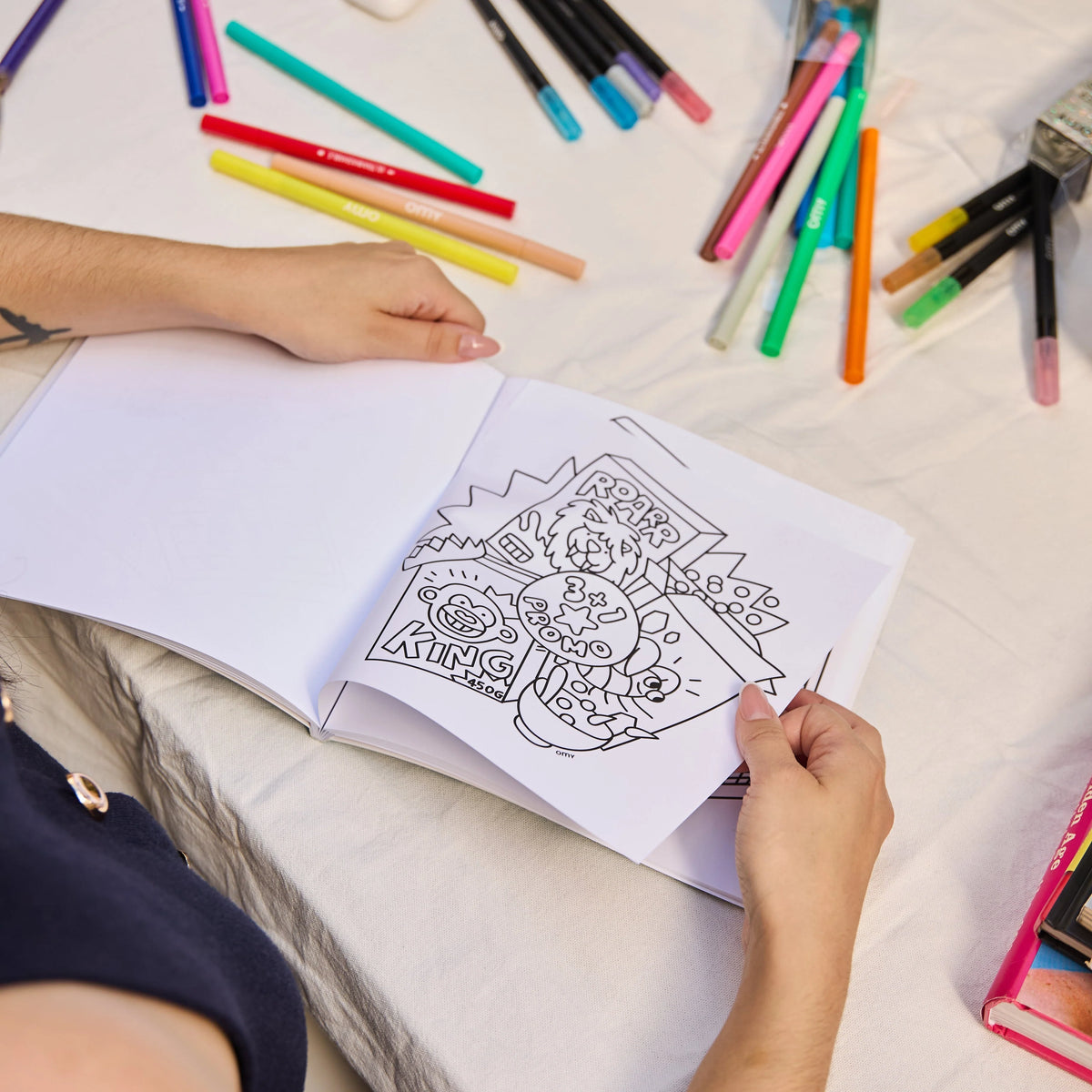 Cozy Supermarket Coloring Book