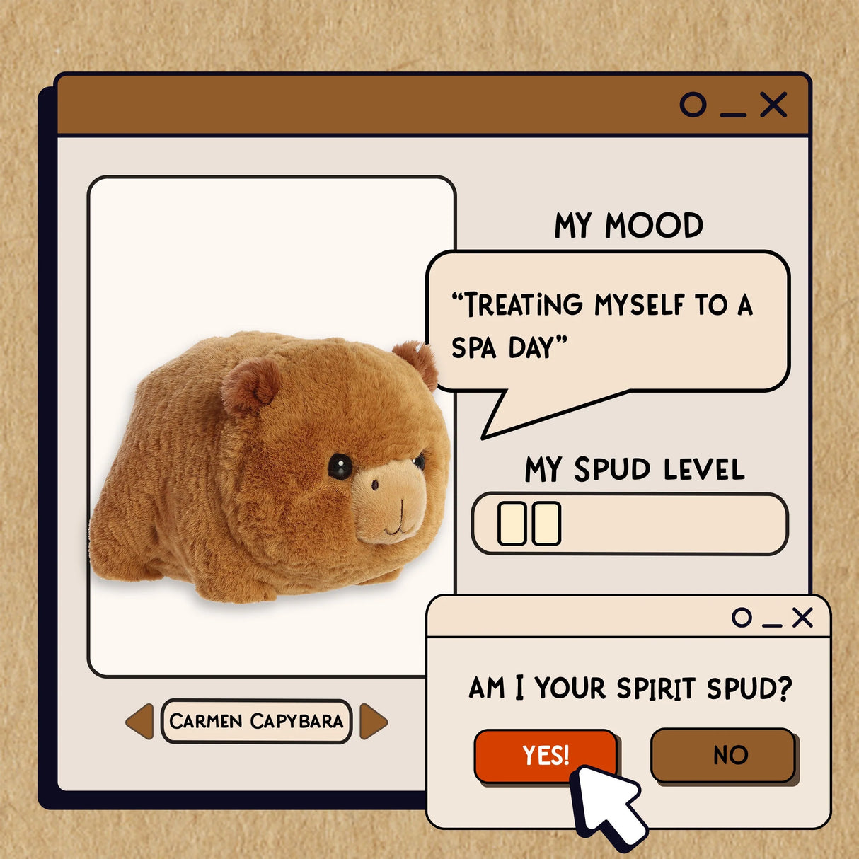 Carmen Capybara 10" Spudsters