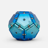 Geode Magnetic Fidget Set Chrome Cosmos Blue