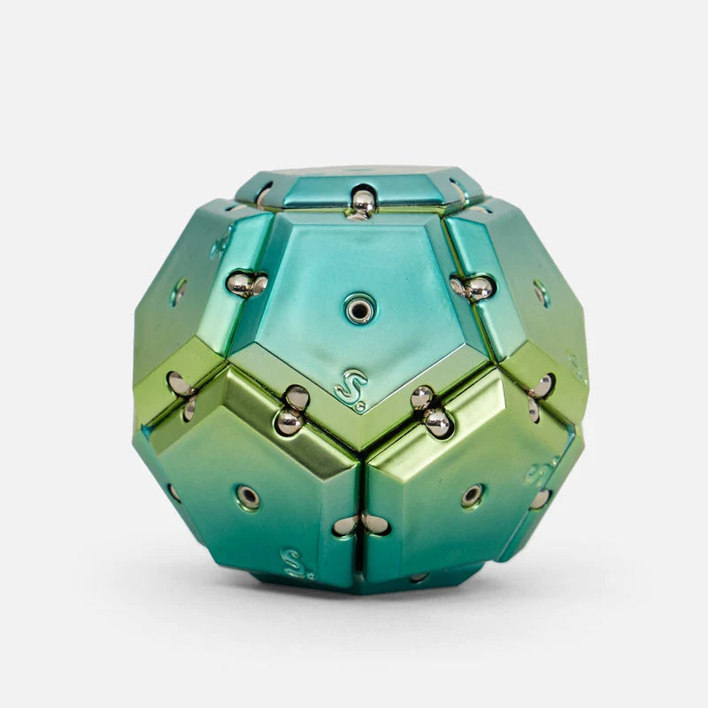 Geode Magnetic Fidget Set Chrome Gamma Green