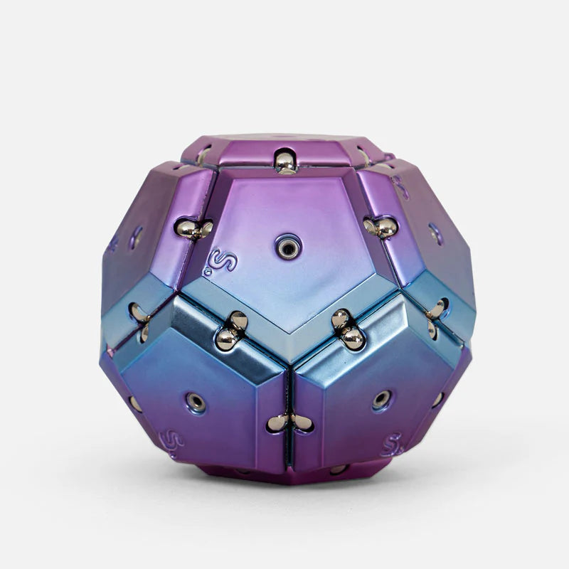 Geode Magnetic Fidget Set Chrome Nova Purple