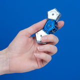 Geode Magnetic Fidget Set Chrome Cosmos Blue