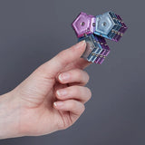 Geode Magnetic Fidget Set Chrome Nova Purple
