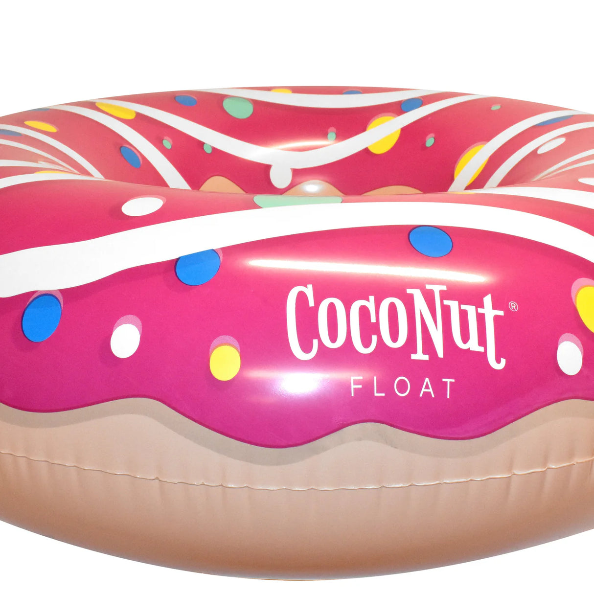 Sprinkled Glazed Donut Pool Float