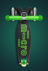 Maxi Deluxe LED Foldable Green Neochrome Scooter