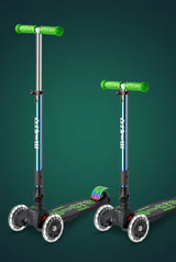 Maxi Deluxe LED Foldable Green Neochrome Scooter