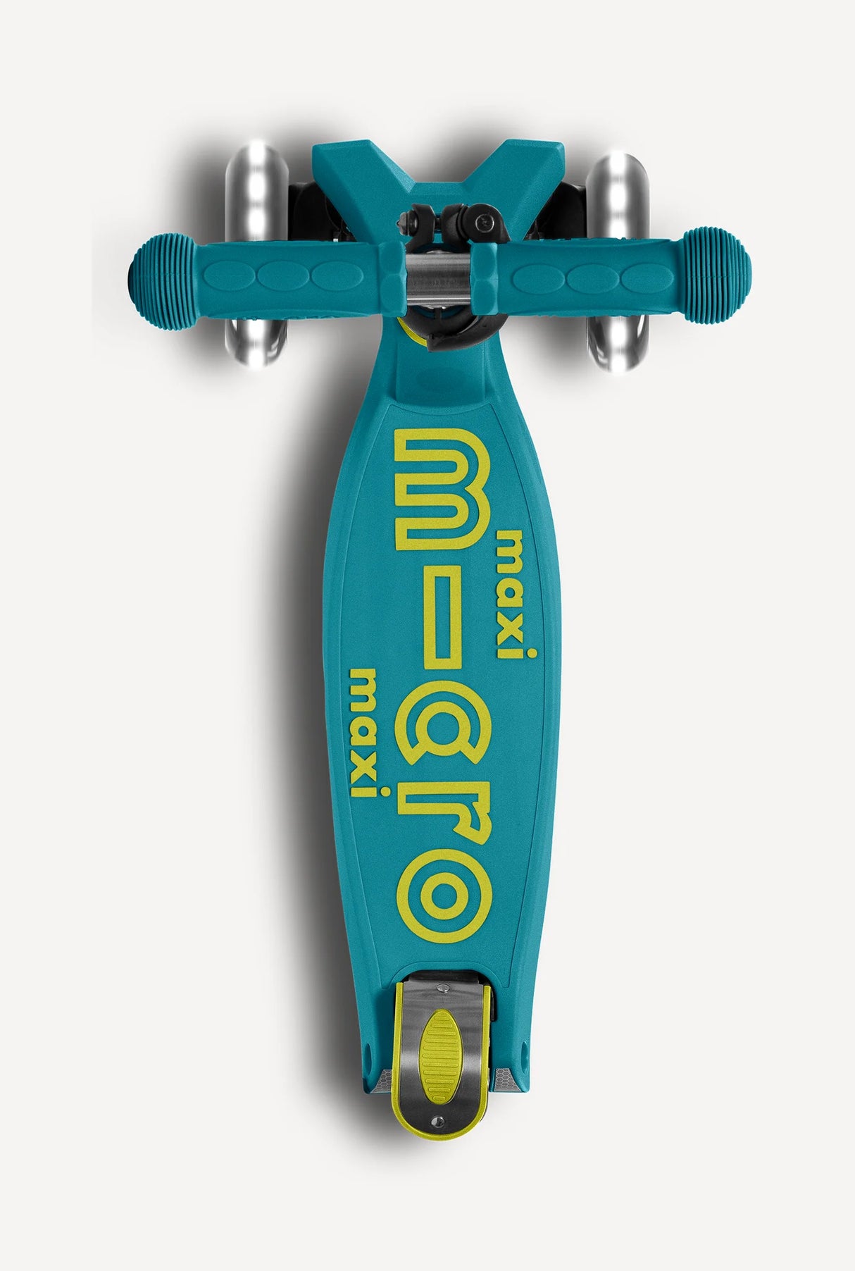 Maxi Deluxe LED Foldable Petrol Green Scooter