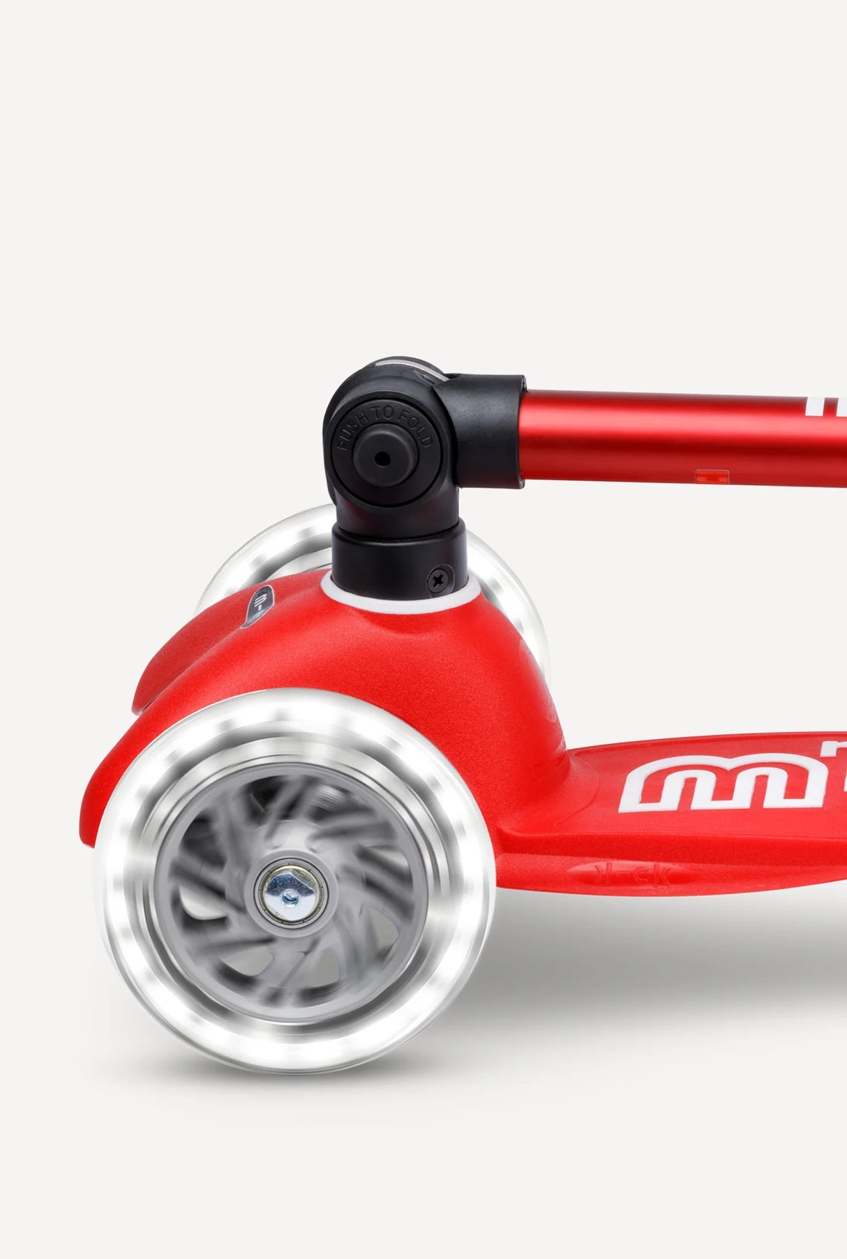 Mini Deluxe LED Foldable Red Scooter