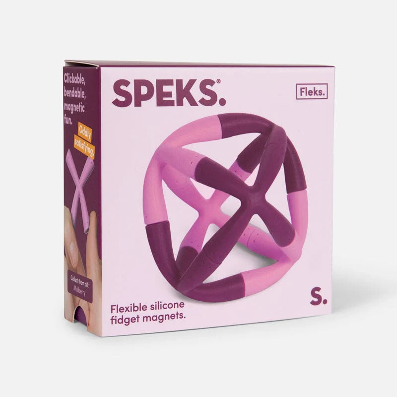 Fleks Flexible Silicone Fidget Magnets - Mulberry