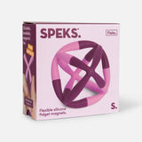 Fleks Flexible Silicone Fidget Magnets - Mulberry