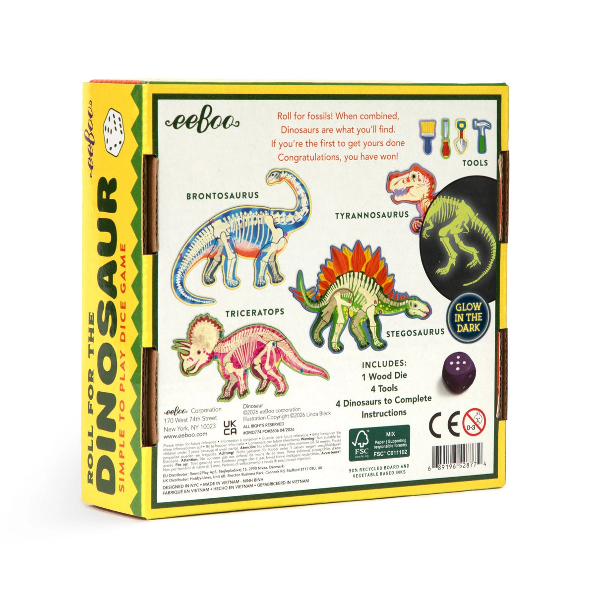 Dinosaur Dice Game